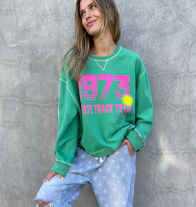 73 Peachy Fleece Sweat - Green