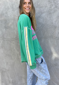 73 Peachy Fleece Sweat - Green