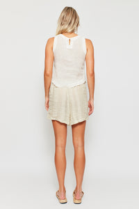 Leisure Draw-tie Shorts - Livorno Weave
