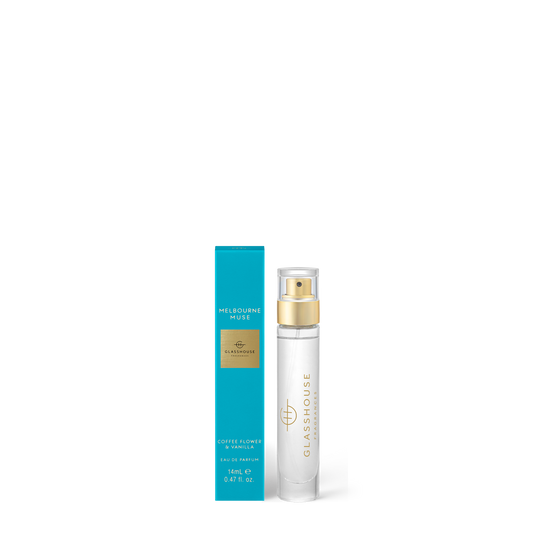 Glasshouse Fragrances Melbourne Muse | 14mL Eau De Parfum | Coffee Flower & Vanilla