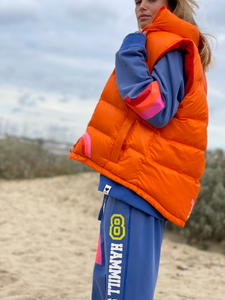 Orange Sport 8 Puffer Vest