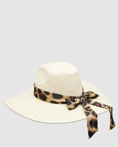 Morocco Ivory Leopard Hat