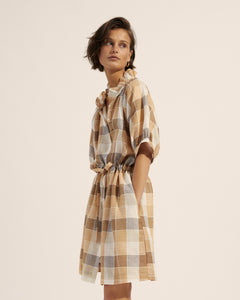 Vista Dress - Safari Check