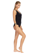 Load image into Gallery viewer, Jets Australia, Jetset onepiece, E_F swimwear, E_F cross over one piece Jets Australia. Swimwear, womens swimwear, swimwear boutique yamba, yamba swim.