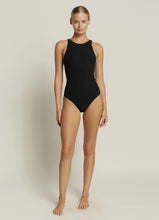 Load image into Gallery viewer, Jets Australia Swimwear, Australian Swimwear, Resortwear, Swim, Yamba Swim, Swimming Yamba JETSET HIGH NECK 1PCE | BLACK