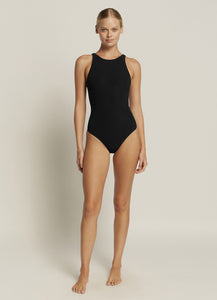 Jets Australia Swimwear, Australian Swimwear, Resortwear, Swim, Yamba Swim, Swimming Yamba JETSET HIGH NECK 1PCE | BLACK