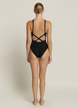 Load image into Gallery viewer, Jets Australia Swimwear, Australian Swimwear, Resortwear, Swim, Yamba Swim, Swimming Yamba JETSET HIGH NECK 1PCE | BLACK