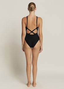 Jets Australia Swimwear, Australian Swimwear, Resortwear, Swim, Yamba Swim, Swimming Yamba JETSET HIGH NECK 1PCE | BLACK