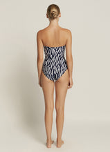 Load image into Gallery viewer, Jets Australia Swimwear, Australian Swimwear, Resortwear, Swim, Yamba Swim, Swimming Yamba, EDEN ROC BANDEAU ONE PIECE | DEEP NAVY/WHITE