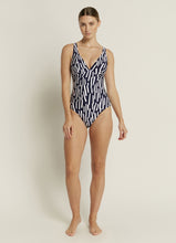 Load image into Gallery viewer, Jets Australia Swimwear, Australian Swimwear, Resortwear, Swim, Yamba Swim, Swimming Yamba, EDEN ROC D_DD U/WIRE ONE PIECE | DEEP NAVY/WHITE