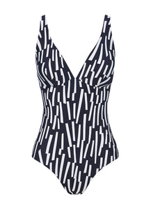 Jets Australia Swimwear, Australian Swimwear, Resortwear, Swim, Yamba Swim, Swimming Yamba, EDEN ROC D_DD U/WIRE ONE PIECE | DEEP NAVY/WHITE