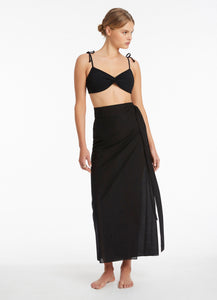 Jetset Tie Sarong - Black