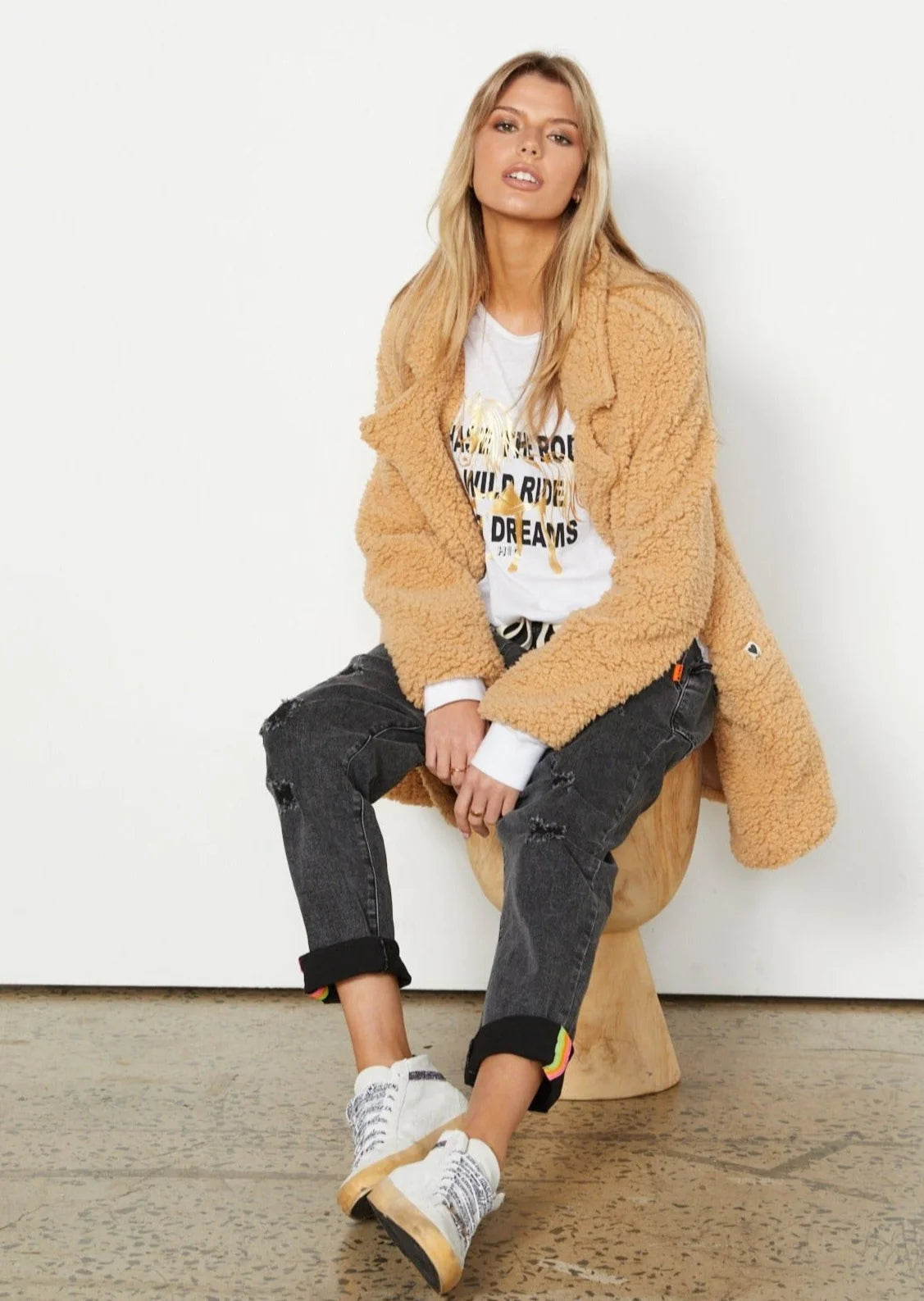 Rodeo Natural Super Light Teddy Coat