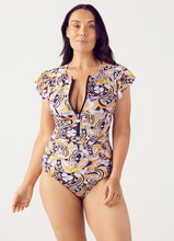 Load image into Gallery viewer, Janie Ruffle Sleeve One Piece Ambiente