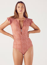 Load image into Gallery viewer, Janie Ruffle Sleeve One Piece Gatta
