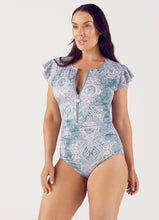 Load image into Gallery viewer, Janie Ruffle Sleeve One Piece Marocchina