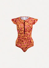 Load image into Gallery viewer, Janie Ruffle Sleeve One Piece Peonia