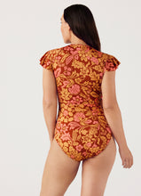 Load image into Gallery viewer, Janie Ruffle Sleeve One Piece Peonia