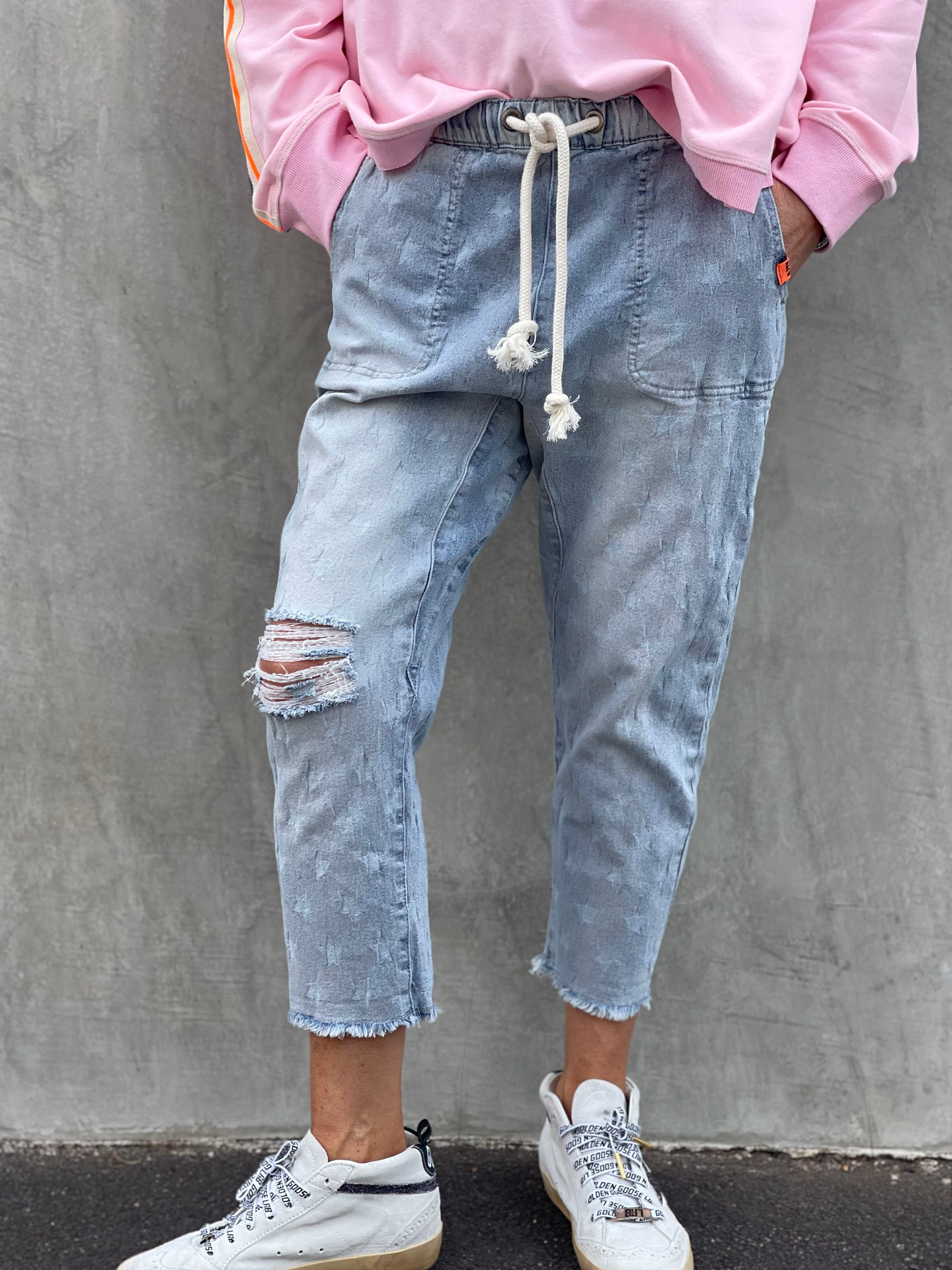 Faded Star Cropped Jean