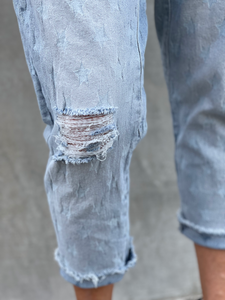 Faded Star Cropped Jean