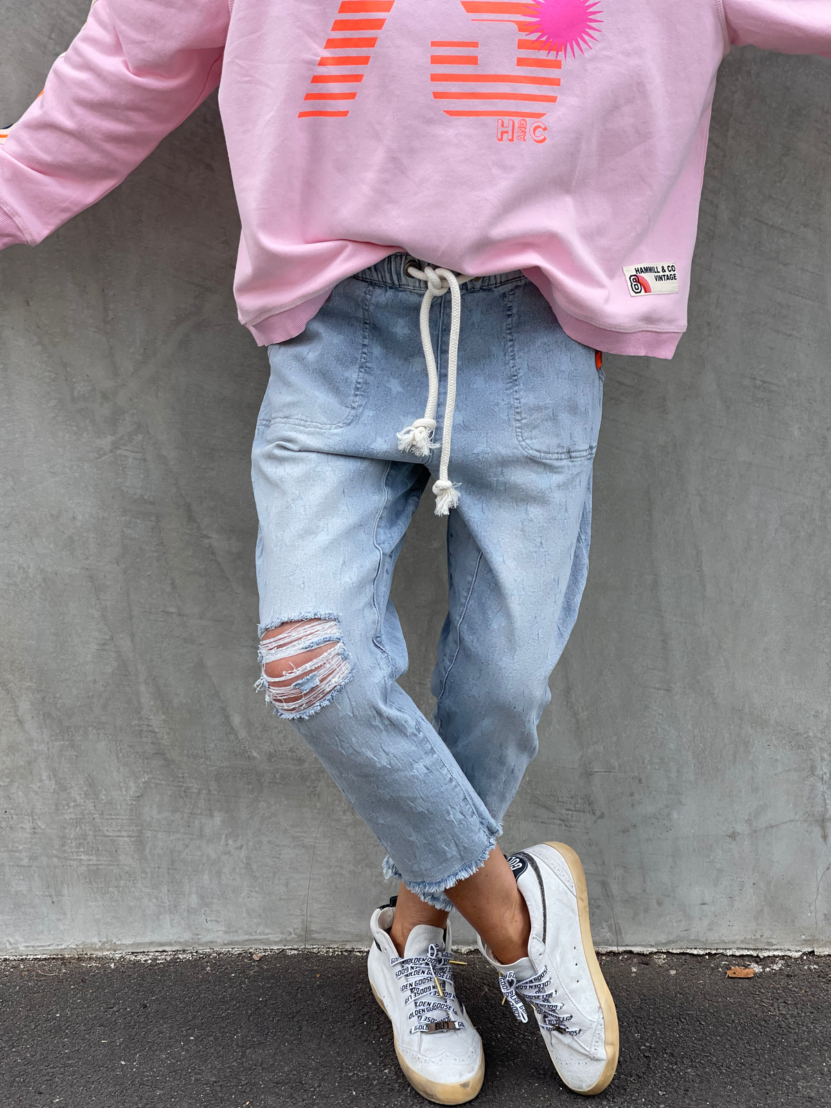 Faded Star Cropped Jean