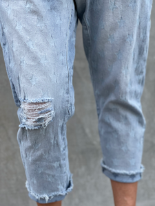 Faded Star Cropped Jean