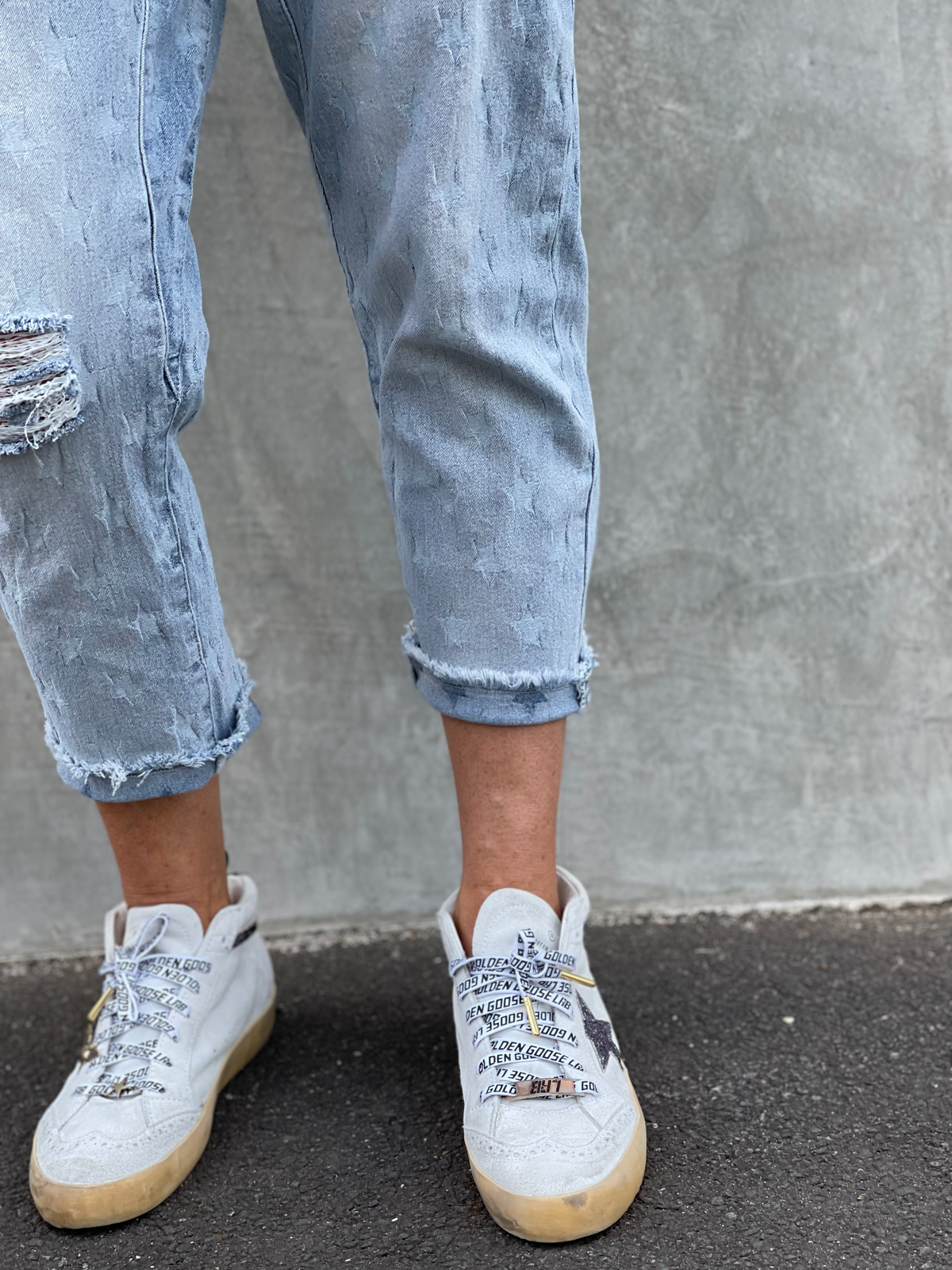 Faded Star Cropped Jean