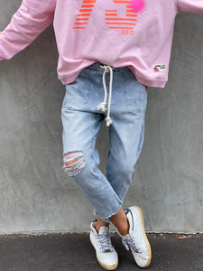 Faded Star Cropped Jean
