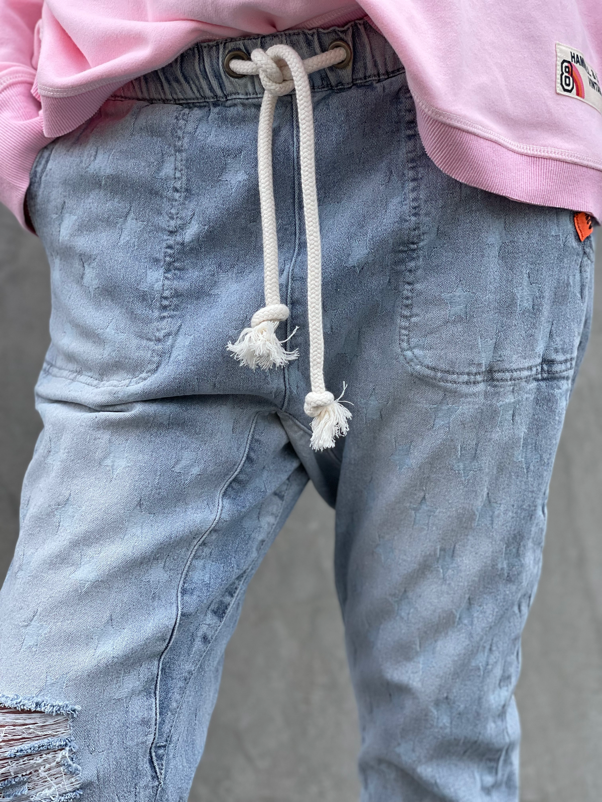 Faded Star Cropped Jean