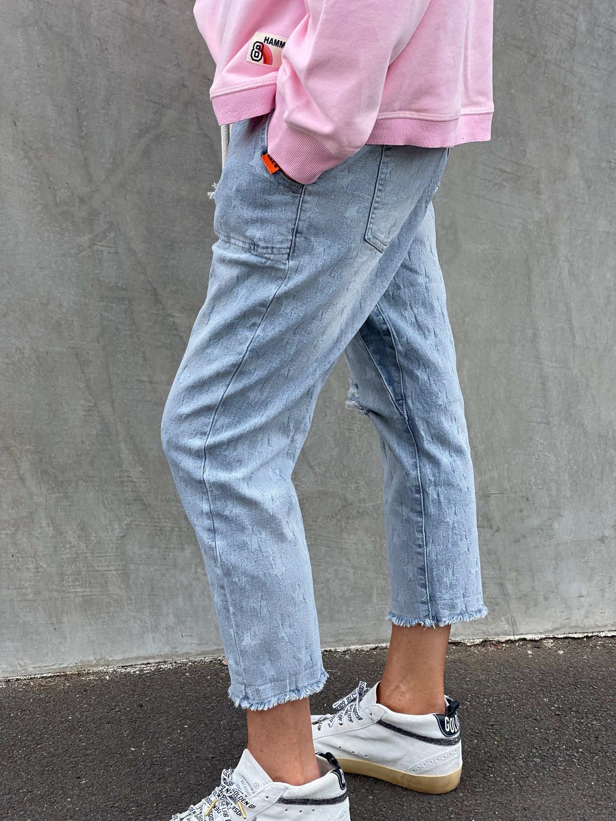 Faded Star Cropped Jean