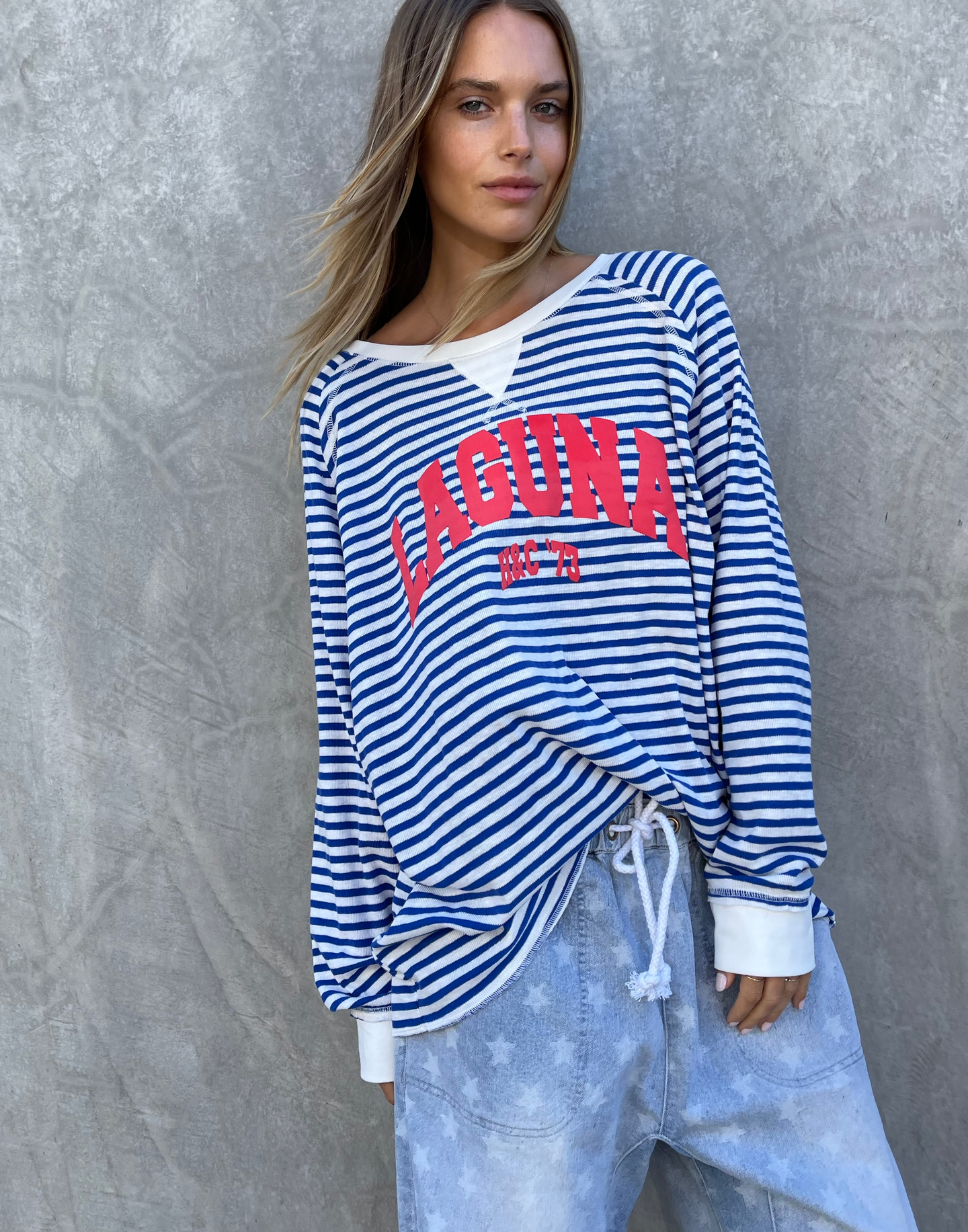 Laguna Stripe Long Sleeve Top