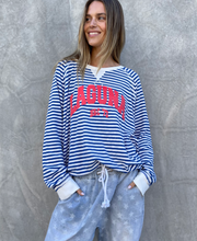 Load image into Gallery viewer, Laguna Stripe Long Sleeve Top