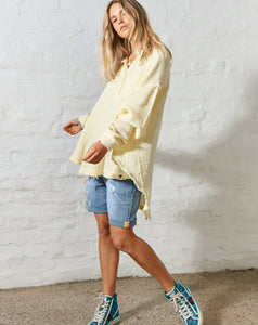 Oversized Beach Shirt - Lemon