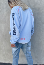 Load image into Gallery viewer, Contrast Stitch Sweat - Light Blue