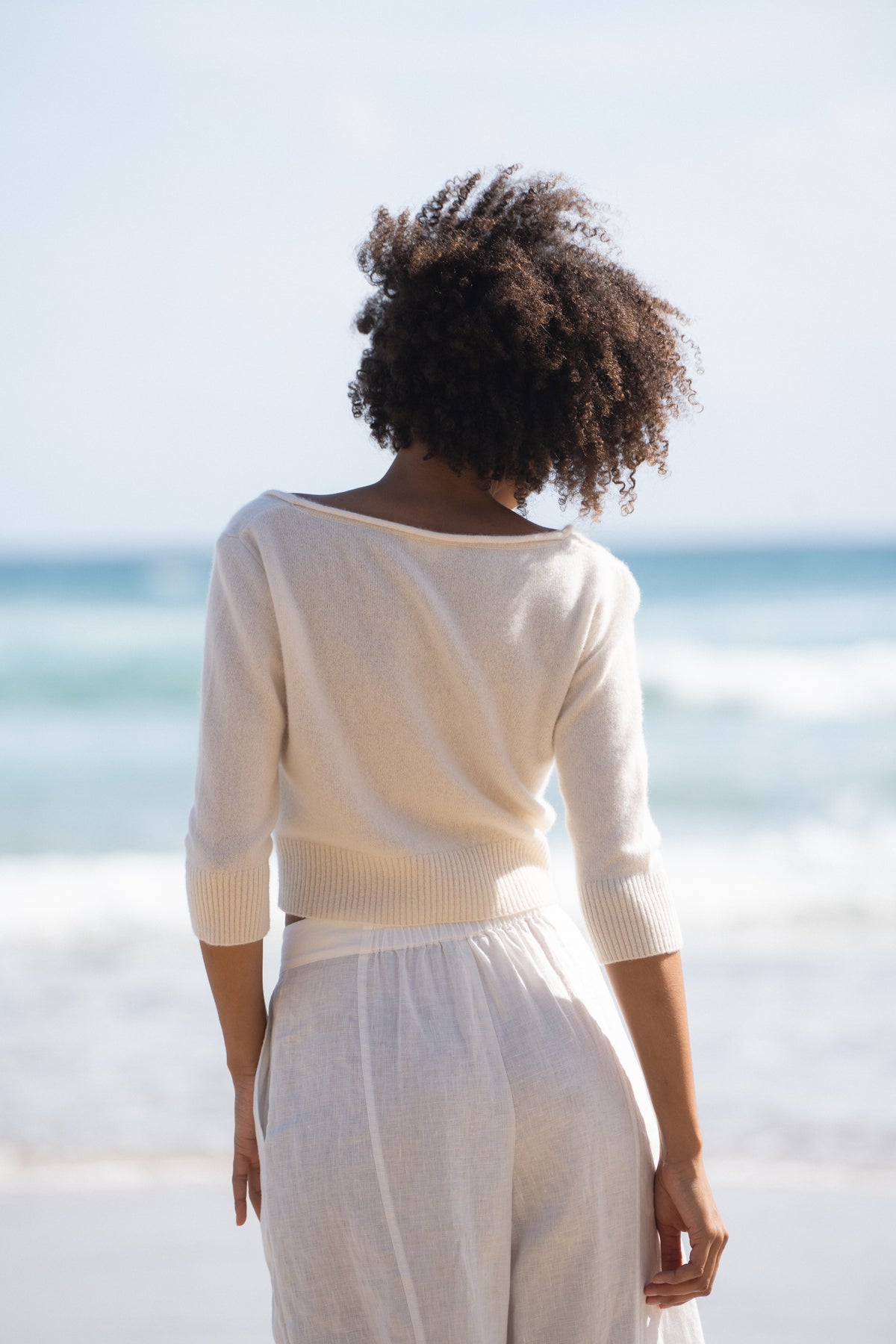 Jade Cashmere Cardi - Ivory