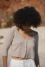Load image into Gallery viewer, Jade Cashmere Cardi - Oatmeal