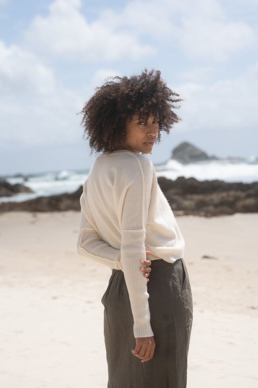 Miri Cashmere Knit - Ivory