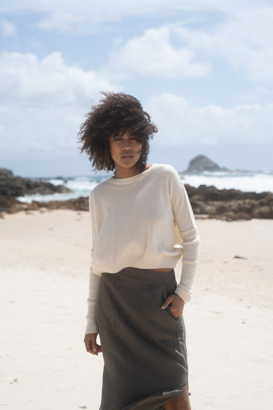 Miri Cashmere Knit - Ivory