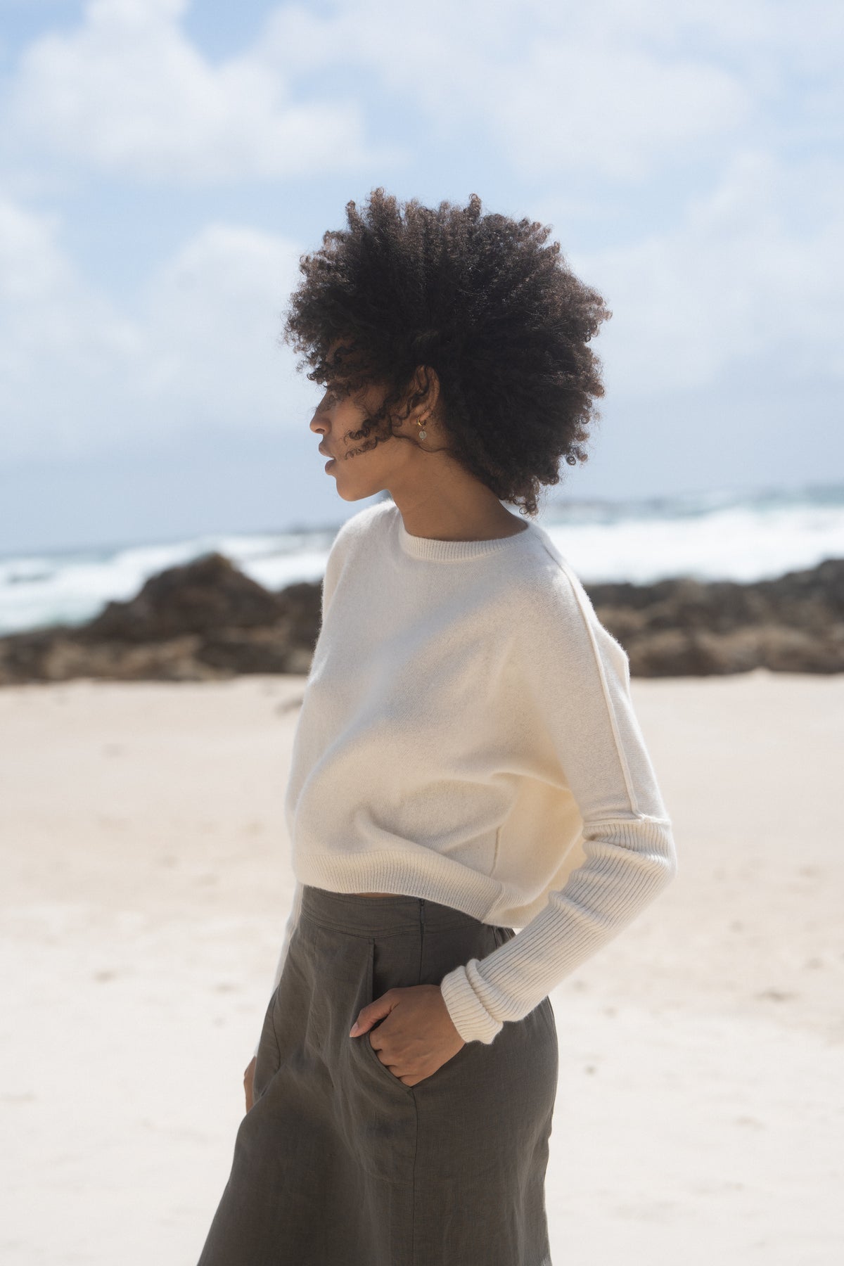 Miri Cashmere Knit - Ivory