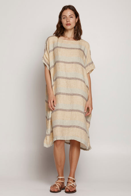 Sorrento Tunic Raso Dune Salvia Agadir Stripe