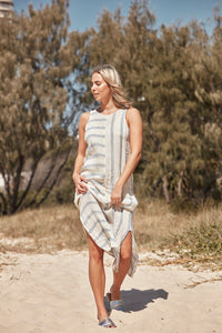 Tank Dress Maxi | Blu Canapa