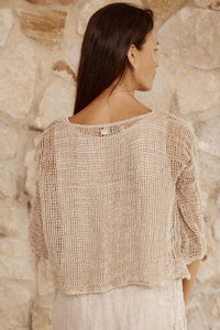 Bolero Crop with Sleeve - Netta Naturale