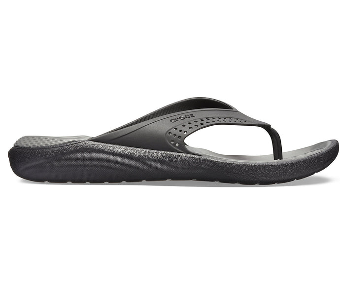 Crocs Australia Literide Flip | Black/Slate Grey One Country Mouse Yamba