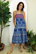 Load image into Gallery viewer, Tanika Tiered Dress Denim