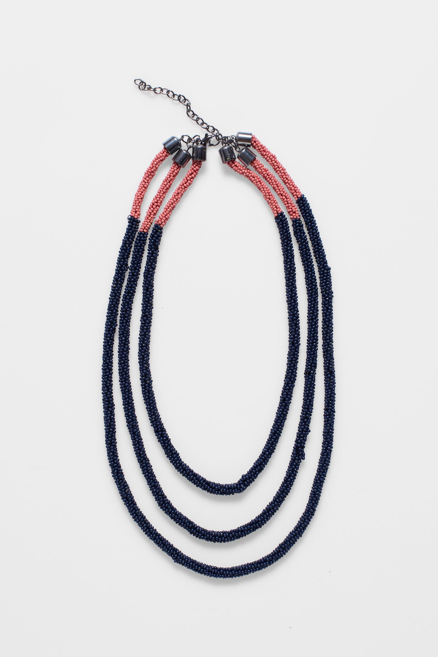 Ettie Necklace | Navy/ Roccoco