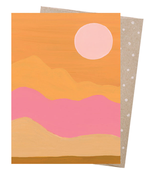 EARTH GREETINGS CARDS Greeting Card - Where The Moon Is