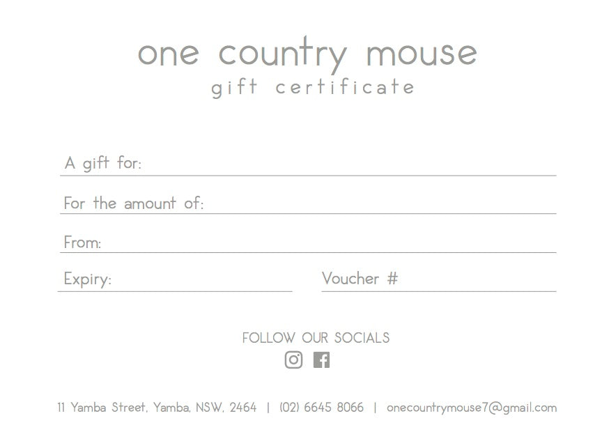 Gift Voucher