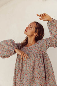 Smock Dress - Pepper Rose - Musk