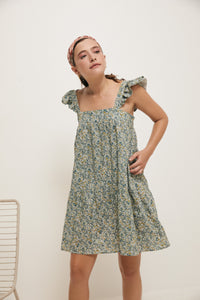 Mini Tea Dress - Cornflower Blue