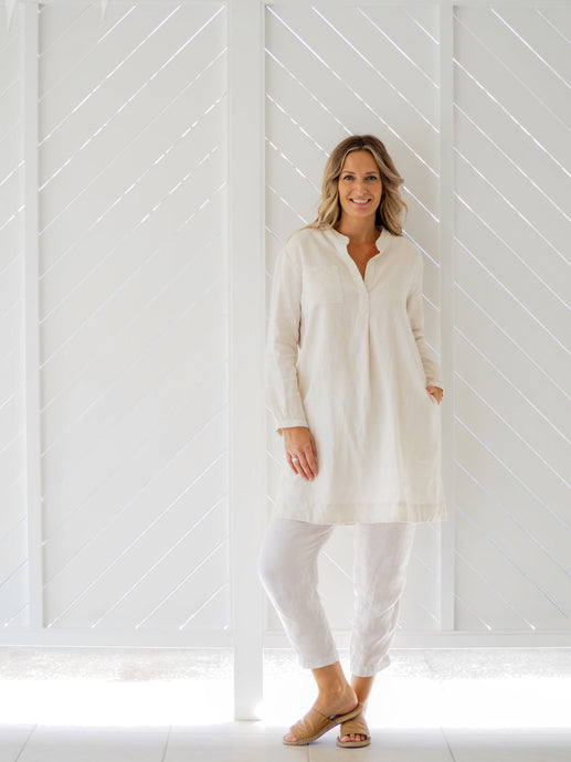 Stella Linen Shirtdress  | Denim
